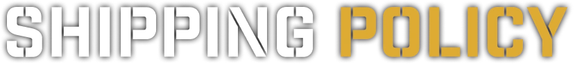 Shipping policy
